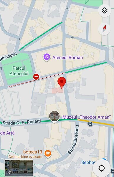 Piata Romana, str. Nicolae Golescu, Ateneul Roman